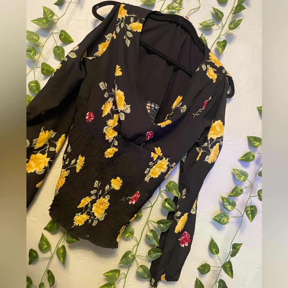 Indulge InStyle Floral V-Neck Top